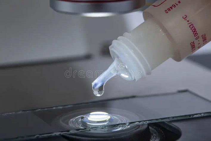 How to set up a 100x oil immersion objective