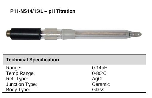 P11-NS14/15-S7 pH Titrator Electrode