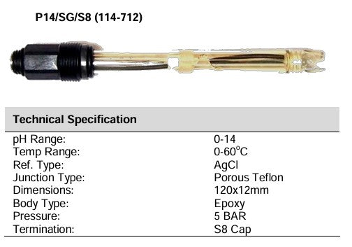 P14/SG/S8 Solid Gel Electrode