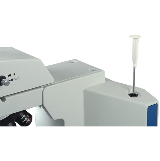 AUC-MET-12LED Series Trinocular Metallurgical Microscope with LED illumination, Infinite LWD Plan Achromatic BF (Education / Laboratory Grade)