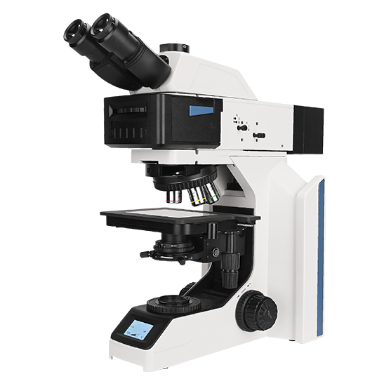 AUC-MET-14LED Series Coded & Intelligent Trinocular Metallurgical Microscope with LED illumination, Brightfield Objectives (Laboratory / Research Grade)