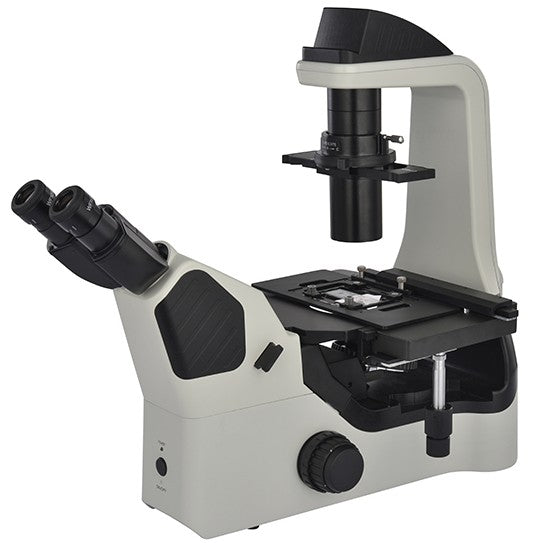 AUC-294 Series Advanced Trinocular Inverted Biological LED Microscopes with Phase Contrast, LED Fluorescence & Coded Nosepiece Options