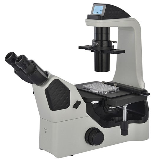 AUC-294 Series Advanced Trinocular Inverted Biological LED Microscopes with Phase Contrast, LED Fluorescence & Coded Nosepiece Options