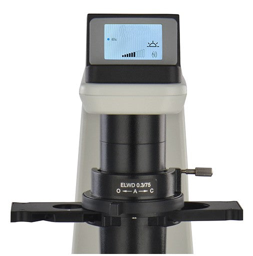 AUC-294 Series Advanced Trinocular Inverted Biological LED Microscopes with Phase Contrast, LED Fluorescence & Coded Nosepiece Options