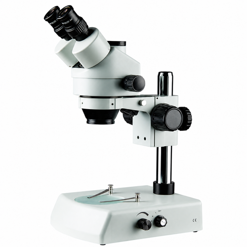 AUC- 325 Trinocular Stereozoom Microscope Zoom Range: 0.7×-4.5× Various illumination Stands (Education / Laboratory Grade)