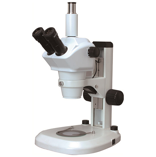 AUC-340 Series Stereo Zoom Microscope Zoom Range: 0.8x - 5x (Laboratory Grade) Viewing Head Options
