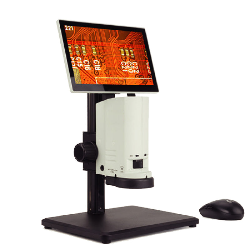 AUC-DIG-380 series Digital Microscope Zoom Range 0.7X-5X with Built-in camera module, sensor size: 1/2 “, COMS 2M, frame rate 60fps