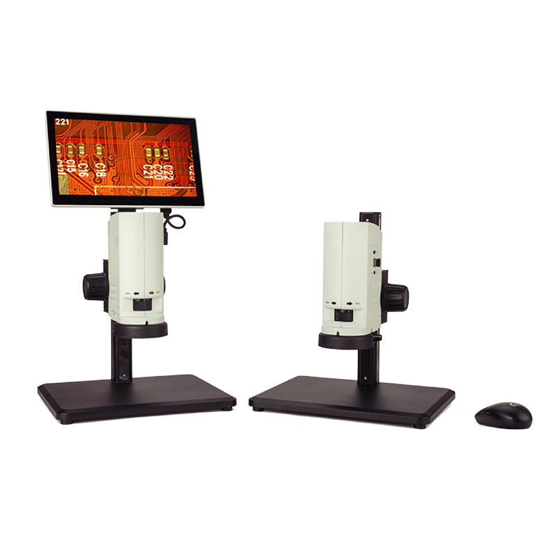 AUC-DIG-380 series Digital Microscope Zoom Range 0.7X-5X with Built-in camera module, sensor size: 1/2 “, COMS 2M, frame rate 60fps