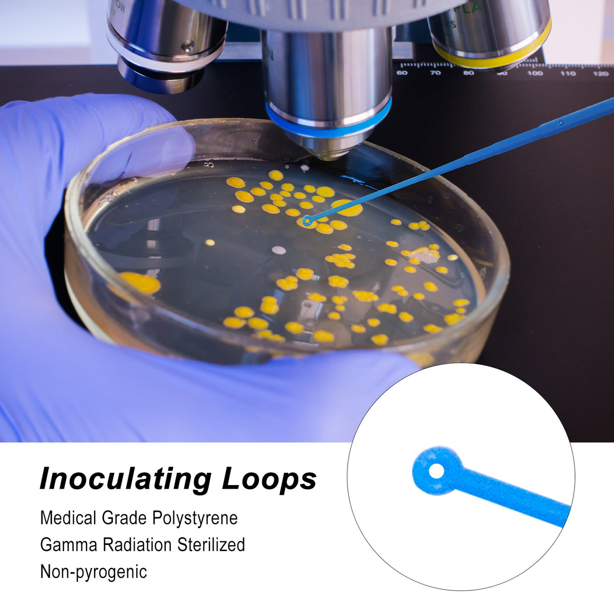 Biologix® Inoculating Loops-1μL, 25 Pieces/Pack, 1,000 Pieces/Case