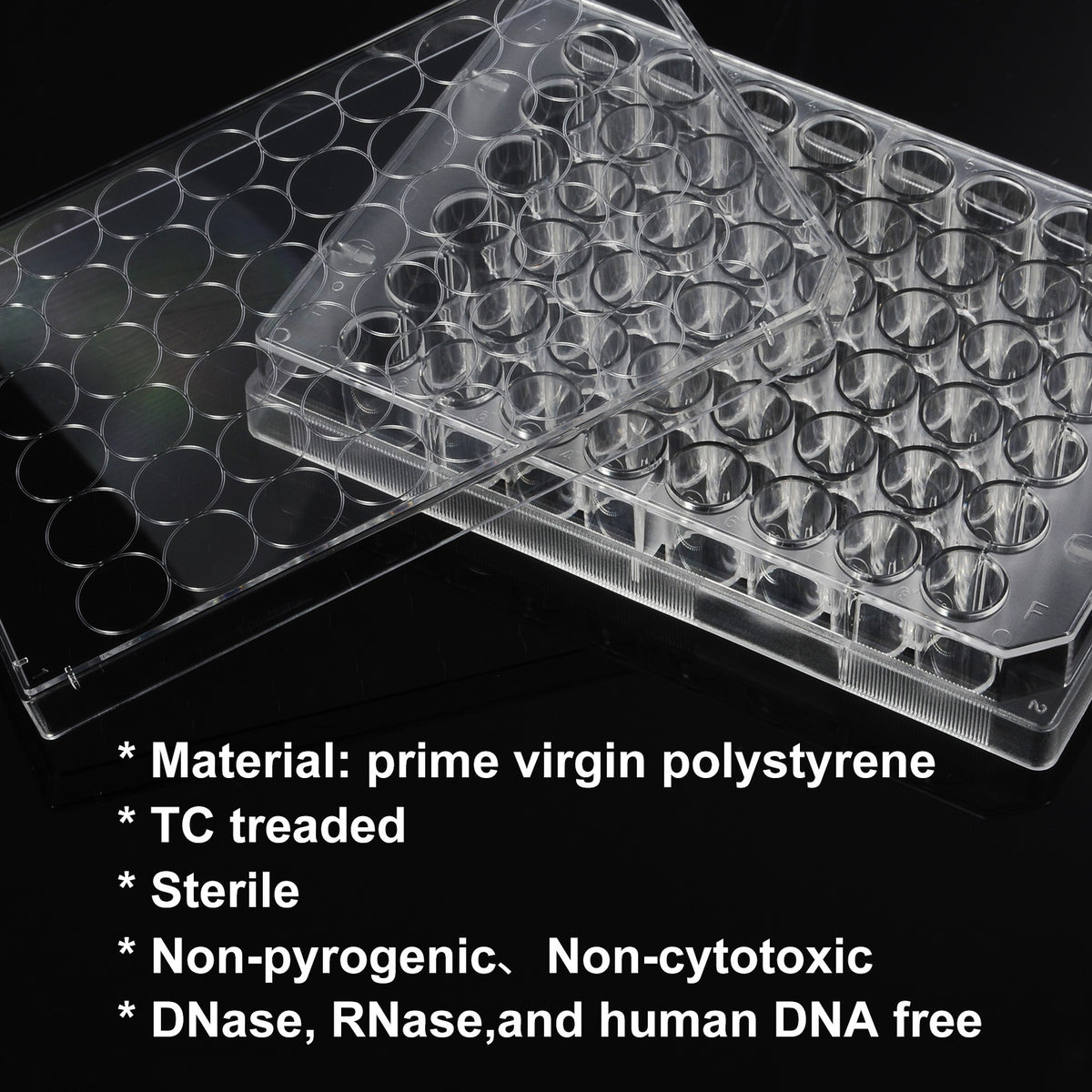Biologix® Cell Culture Plates-6/12/24/48/96-Wells, 1 Piece/Pack, 50 Packs/Case