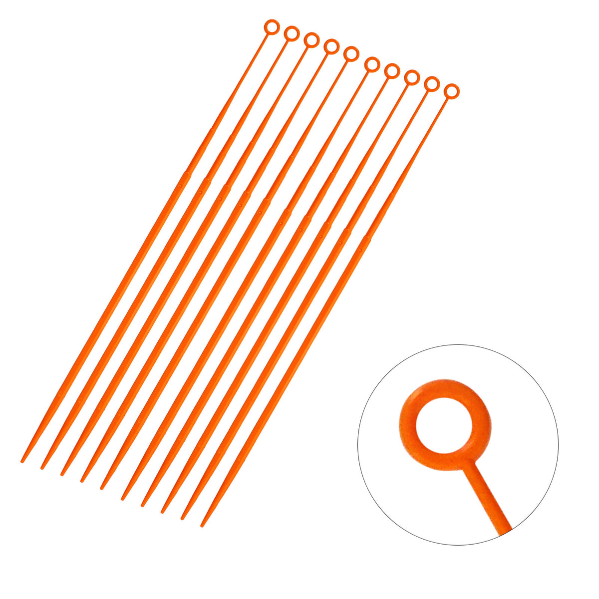 Biologix® Inoculating Loops-10μL, Orange, 25/Bag, 1,000 Pieces/Case