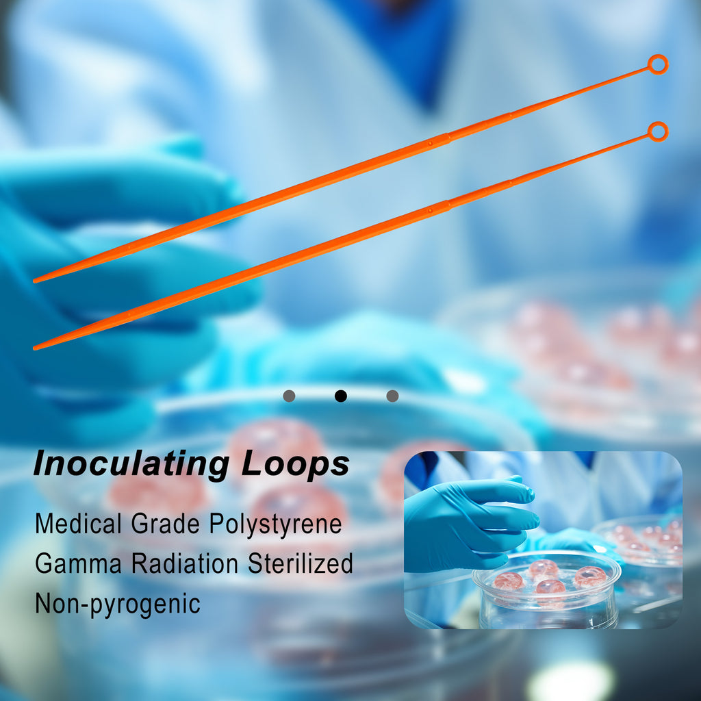 Biologix® Inoculating Loops-10μL, Orange, 25/Bag, 1,000 Pieces/Case