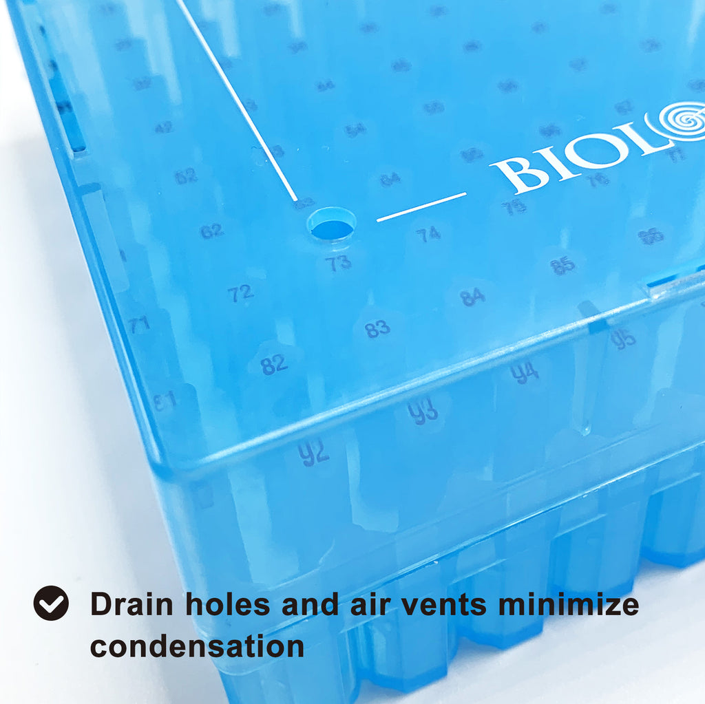CryoKING® PP Cryogenic Boxes (2in. 100-Well, Assorted Colors), 5 Pieces/Pack, 4 Packs/Case