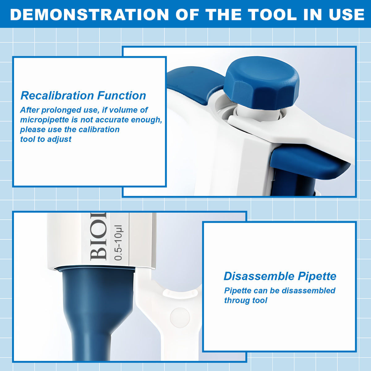 Biologix® TopPette Pipettes, Single-Channel, Sleeve Disassembly Autoclavable, 1 Piece/Case
