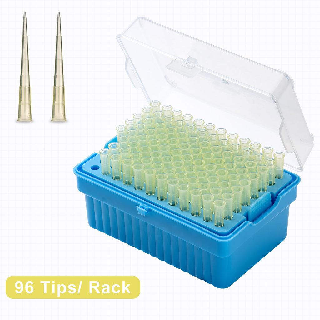 Biologix® Universal Pipet Tips-200μL, Sterile, 96 Pieces/Rack, 10 Racks/Pack, 10 Packs/Case