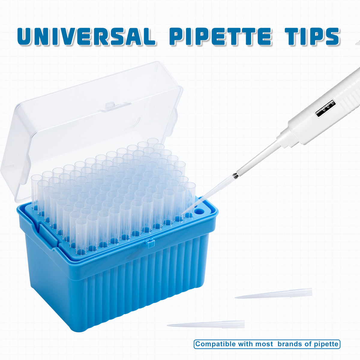 Biologix® Universal Pipet Tips, 1000µL Extended, Natural, 1,000 /Bag/Pack, 10 Packs/Case