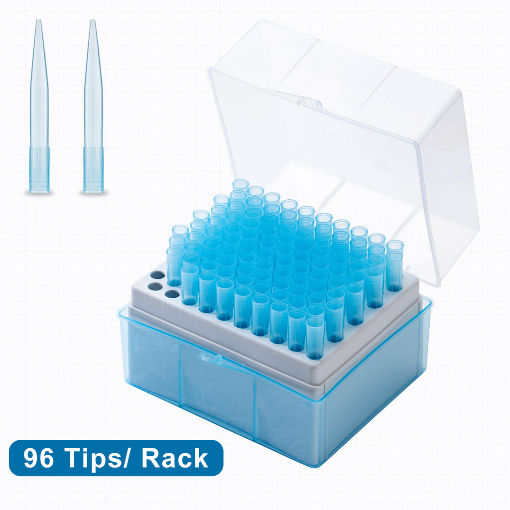 Biologix® Universal Pipet Tips-1000μL, Blue, 100 Pieces/Rack, 6 Racks/Pack, 10 Packs/Case