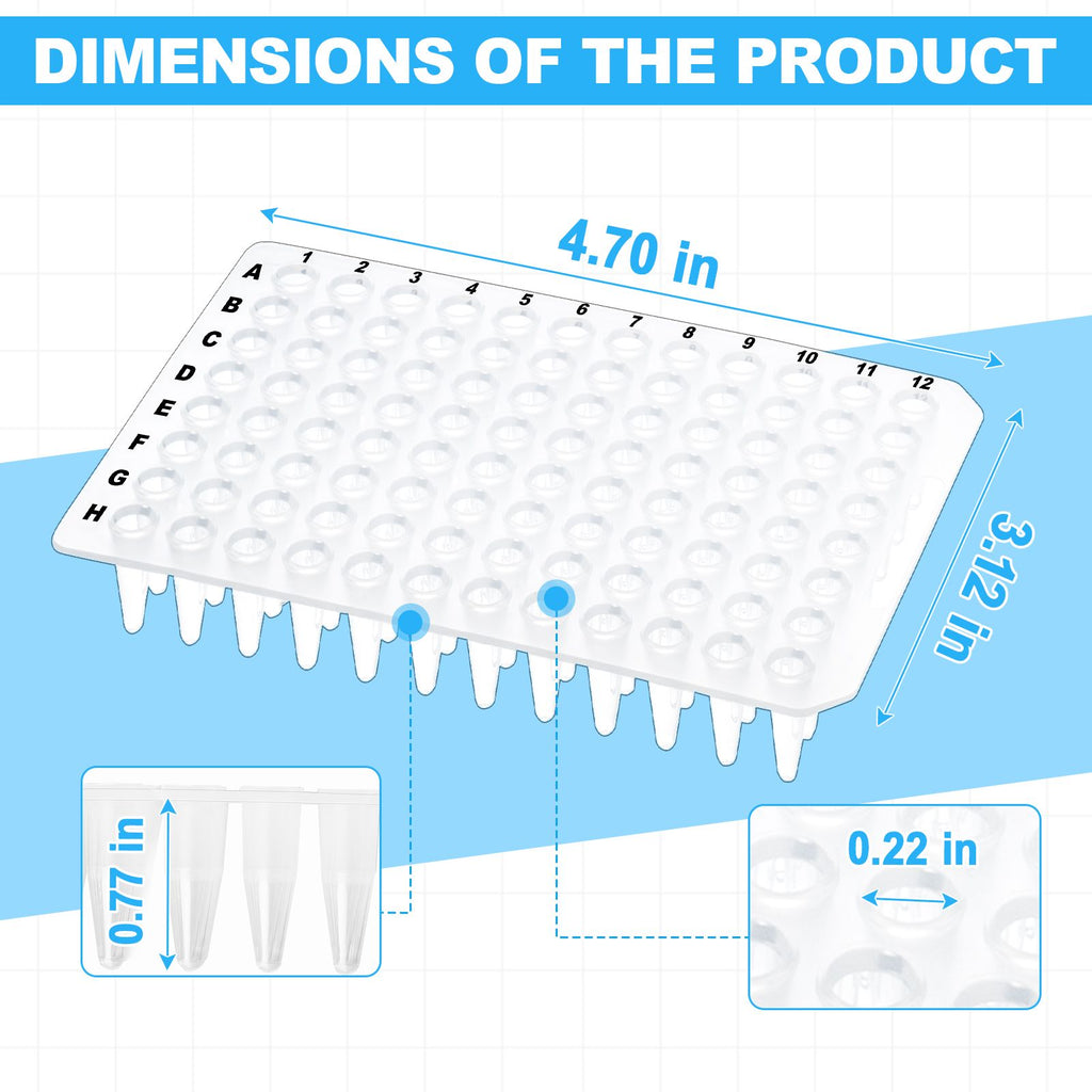 Biologix® PCR Plates-0.2mL Non-Skirted (96-well), 10 Pieces/Pack, 10 Packs/Case
