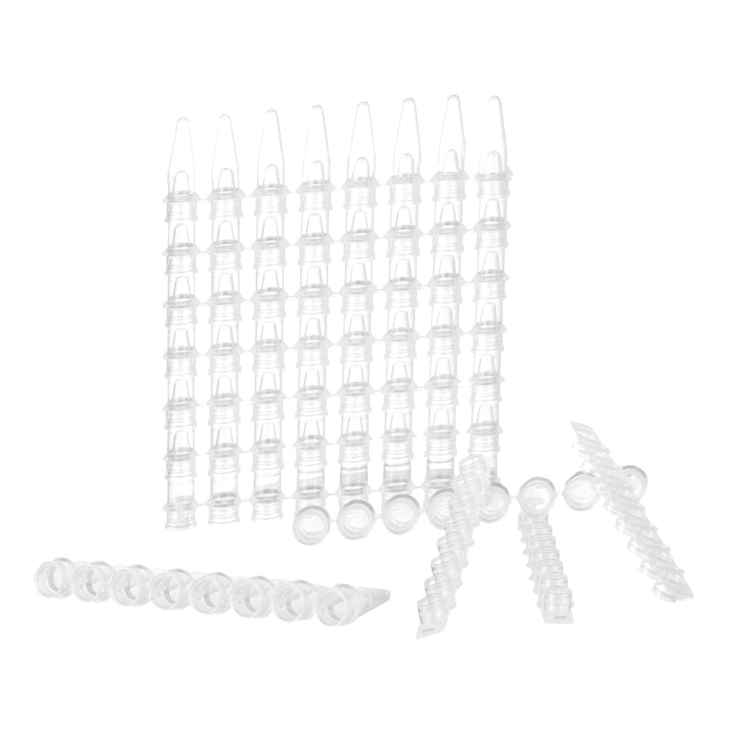 Biologix® 8-Strip PCR Tubes-0.2mL, Individual type with attached cap, Flat-Top, 120/Unit, 10 Units/Case