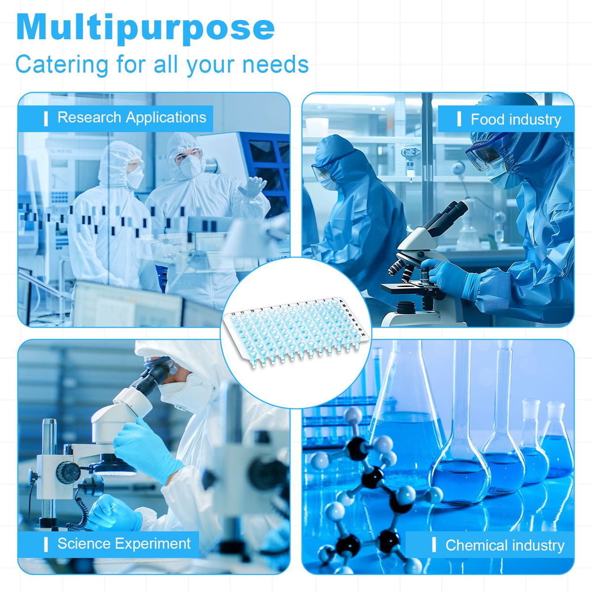 Biologix® PCR Plates-0.2mL Non-Skirted (96-well), 10 Pieces/Pack, 10 Packs/Case
