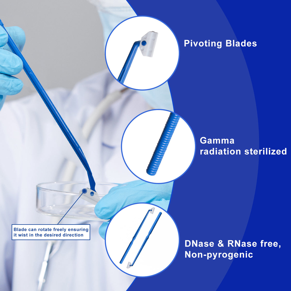 Biologix® Cell Scrapers -Handle, Individual Package
