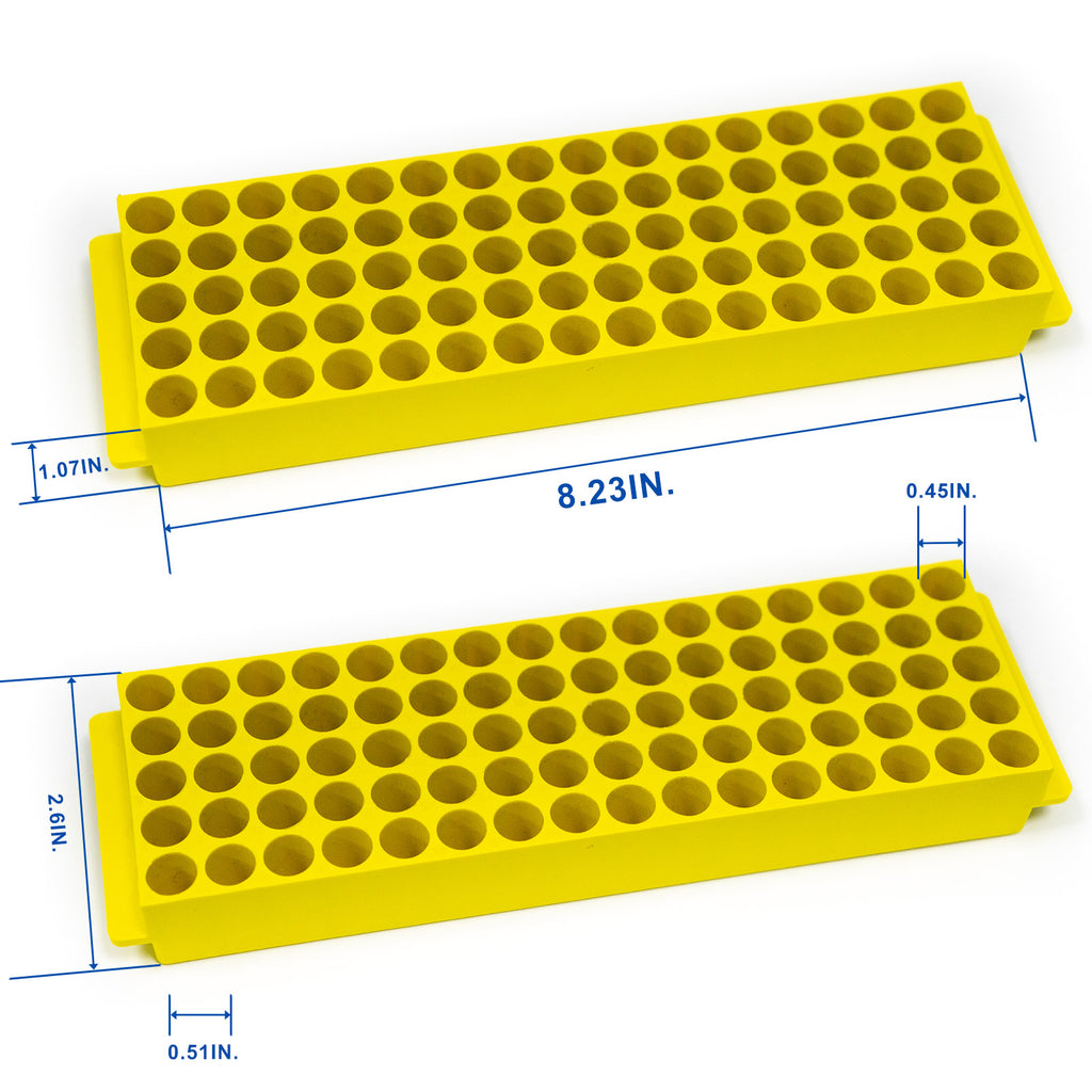 Biologix® Microcentrifuge Tube Racks, 80-Well, 5 Pieces/Pack, 4 Packs/Case