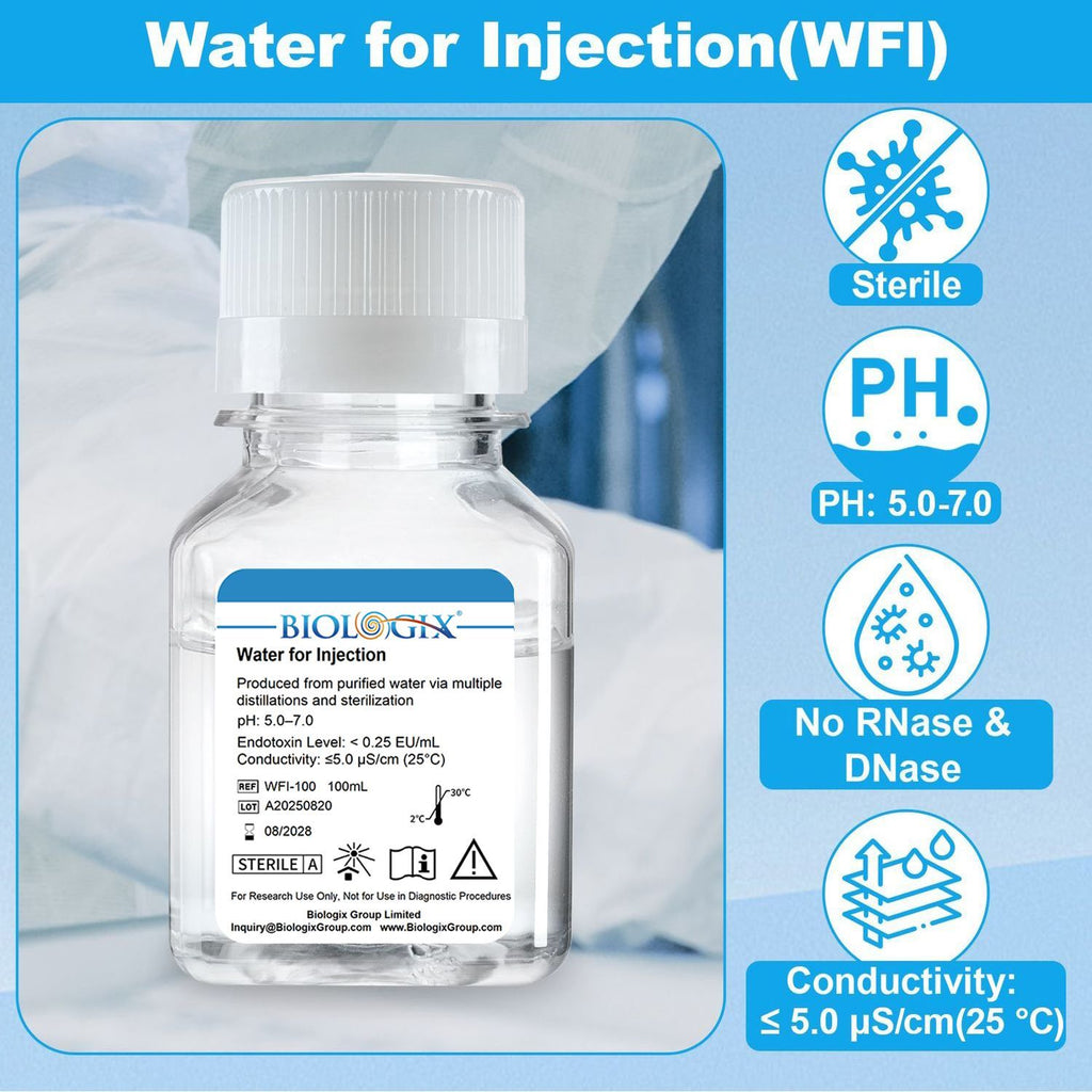 Biologix® Water for Cell Culture( WFI ), Sterile, 100mL/ Bottle