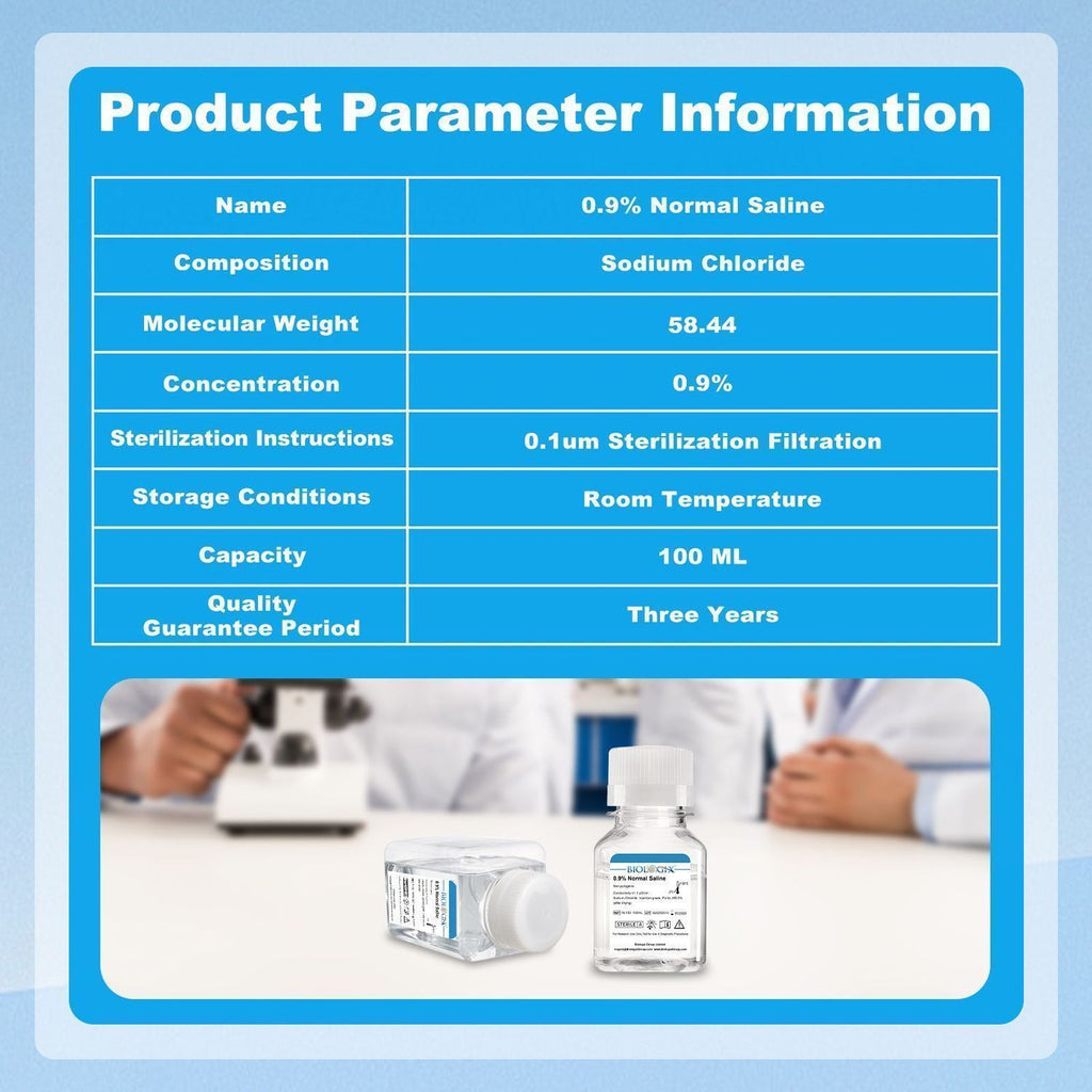 Biologix® 0.9% Saline Solution, 100mL/ Bottle