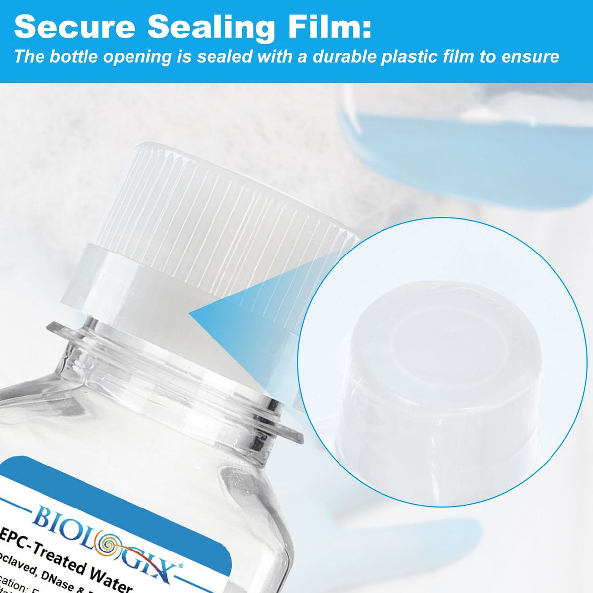 Biologix® DEPC-Treated Water, Sterile, 100mL/ Bottle, 20 Bottles/Case