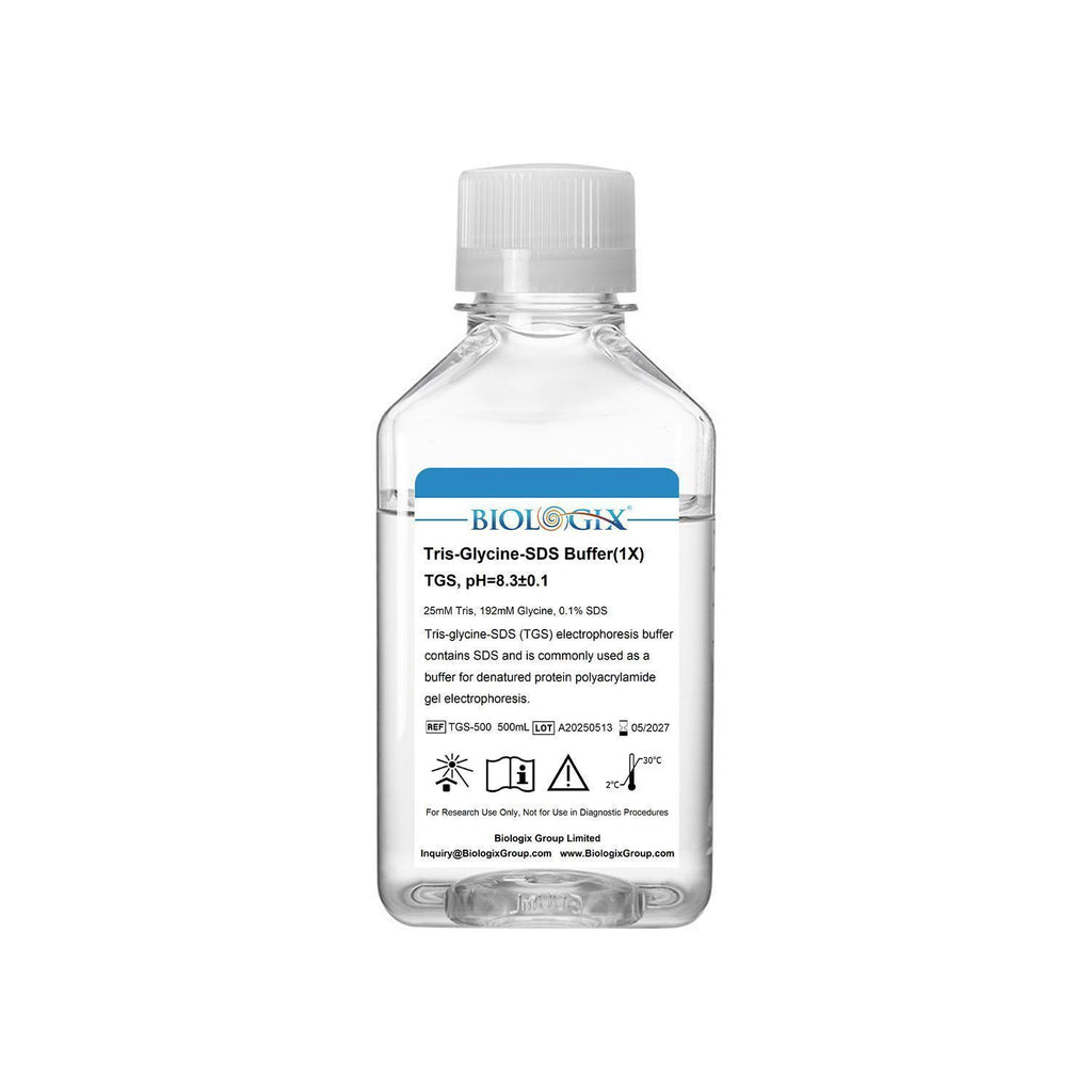 Biologix® Tris-glycine-SDS Buffer ( 1X ), pH8.3, 500mL/Bottle,10 Bottles/Case