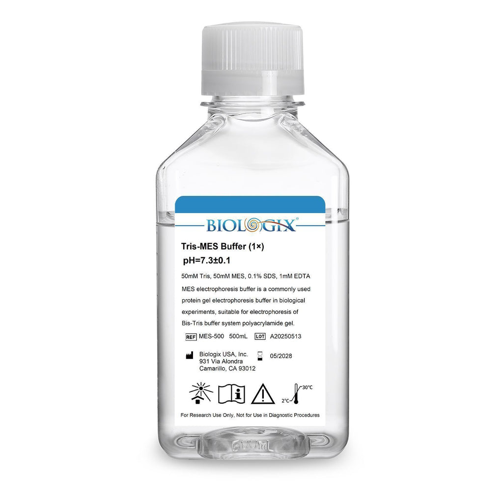 Biologix® TRIS-MES Buffer( 1X ), PH7.3, 500mL/Bottle, 10 Bottles/Case