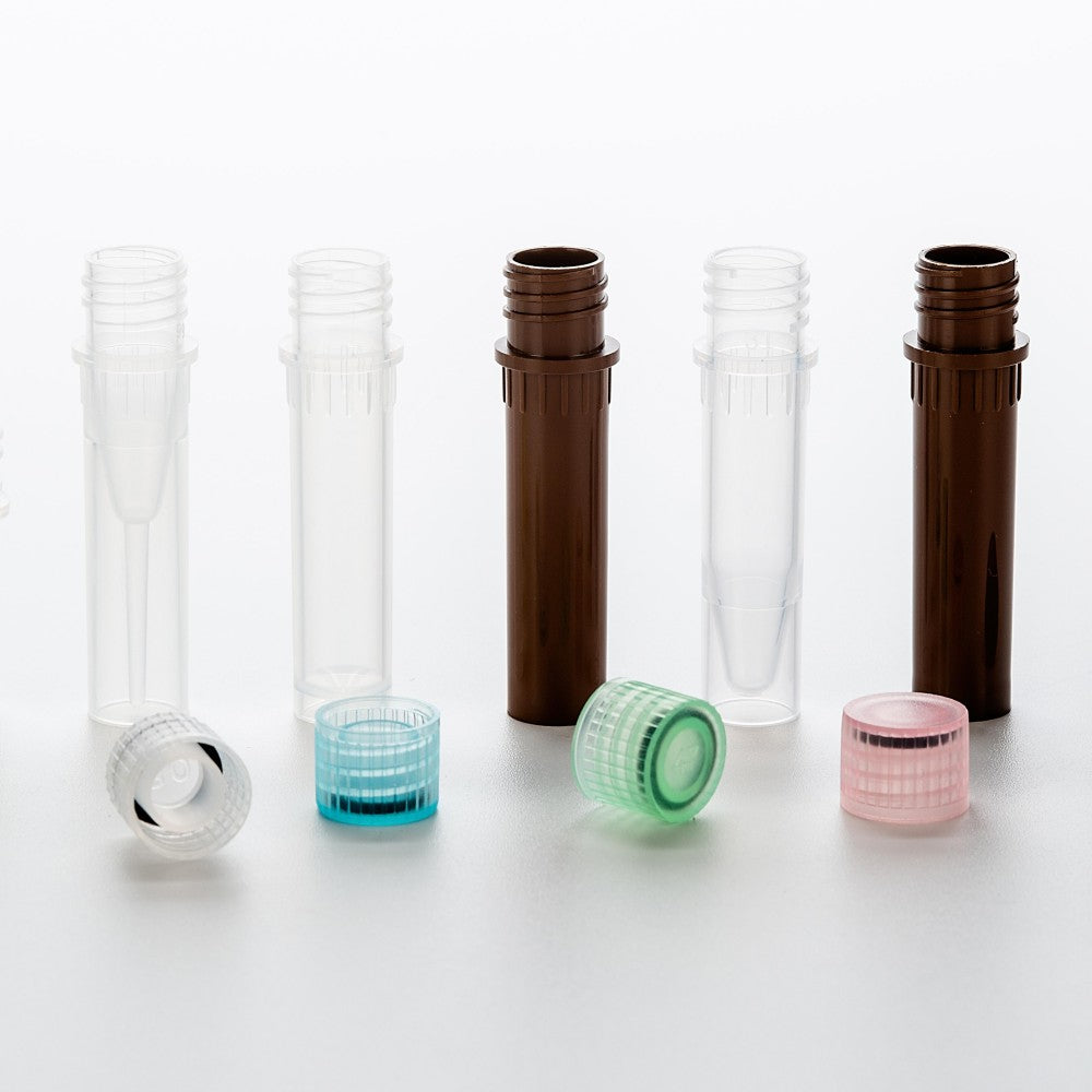 Biologix® Screw Cap Microtubes-0.5 mL/1.5mL/2.0mL (Self-Standing), 500/Pack, 5000/Case