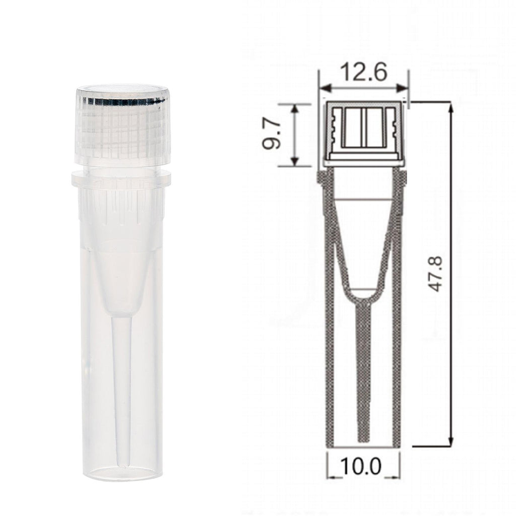 Biologix® Cryogenic Vials-0.5mL with Screw Caps, Self-Standing, 50 Pcs/Bag, 10 Bags/Pack, 4 Packs/Case