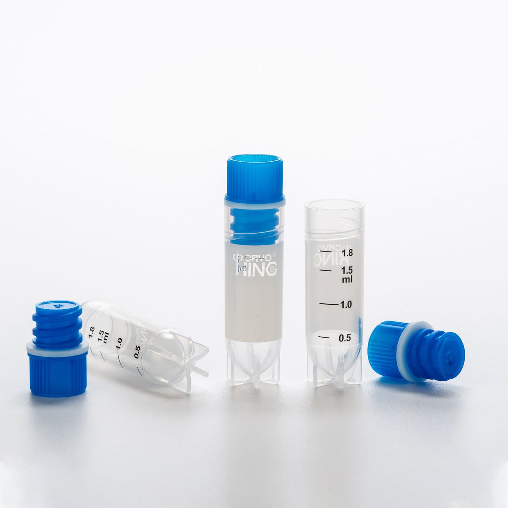CryoKING® Cryogenic Vials-2.0mL, Internal Thread, 25 Sets/ Bag, 20 Bags/Pack, 2 Packs/Case