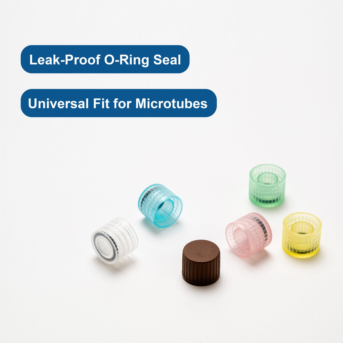 Biologix® Screw Cap (O-Ring) for Microtubes, 500 /Pack,10 Packs/Case