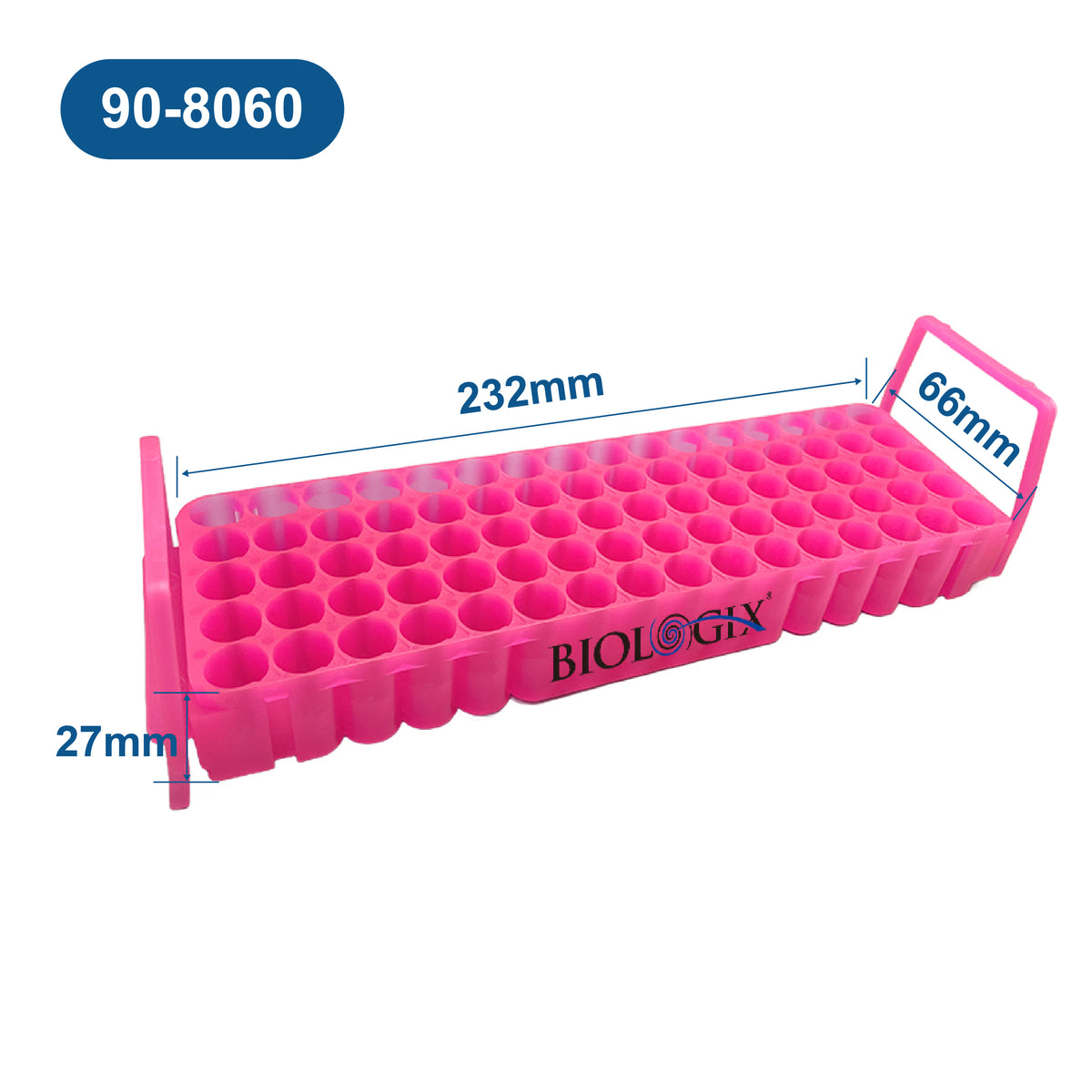 Biologix® Multi-Functional Microtube Racks, 60/80-Well, 1 /Bag, 20 Bags/Case