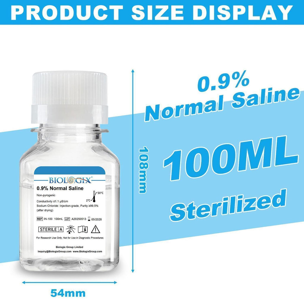 Biologix® 0.9% Saline Solution, 100mL/ Bottle