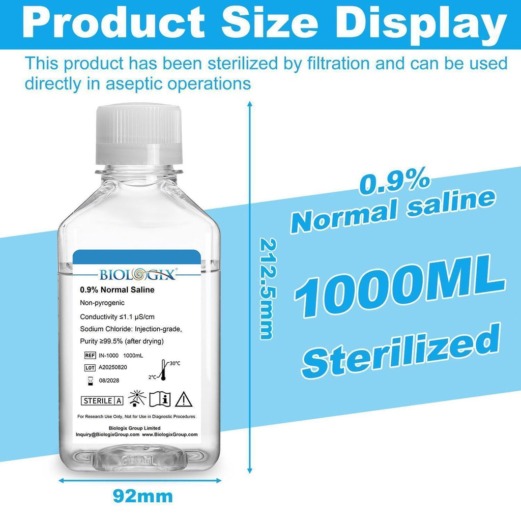 Biologix® 0.9% Saline Solution, 1000mL/Bottle