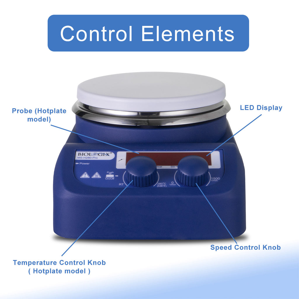 Biologix® Magnetic Stirrer Hotplate，LED display，1 Piece/Case
