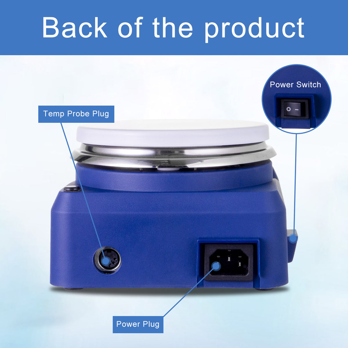Biologix® Magnetic Stirrer Hotplate，LED display，1 Piece/Case