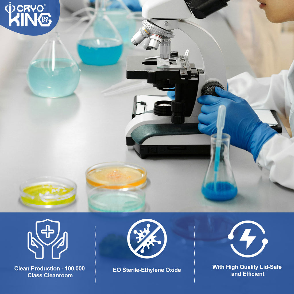 Biologix® Petri Dishes with Lids, Deep Clean, Sterilized, 90x15mm, 10 Pieces/Bag, 50 Bags/Case