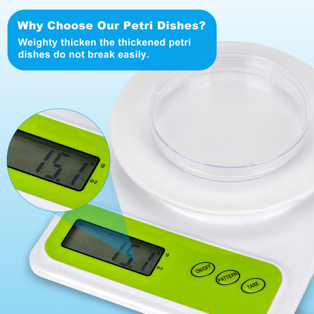 Biologix® Petri Dishes with Lids, Deep Clean, Sterilized, 90x15mm, 10 Pieces/Bag, 50 Bags/Case