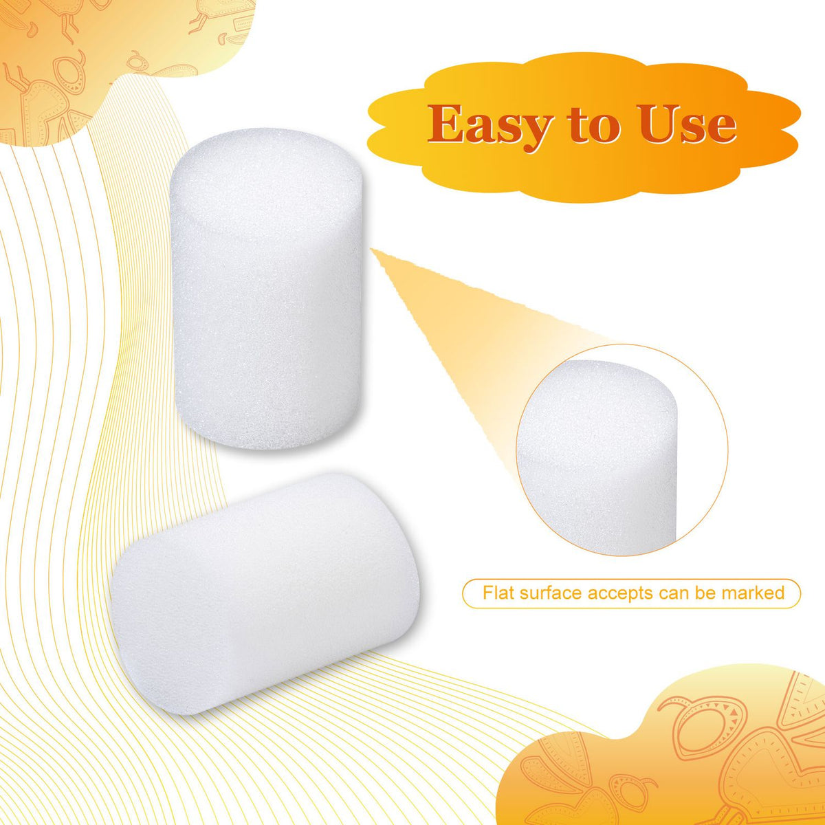 Biologix Drosophila Foam Plugs for Narrow Vials, Case of 1,000