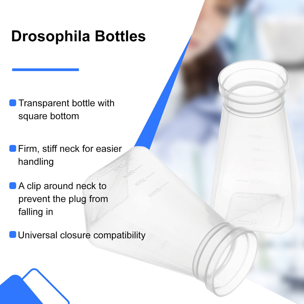 Biologix® Drosophila Bottles (Bulk), 200 Pieces/Bag, 1 Bag/Case