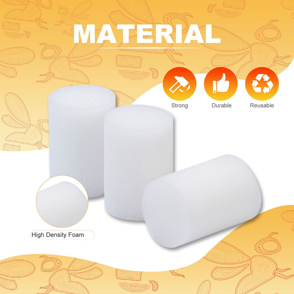 Biologix Drosophila Foam Plugs for Narrow Vials, Case of 1,000