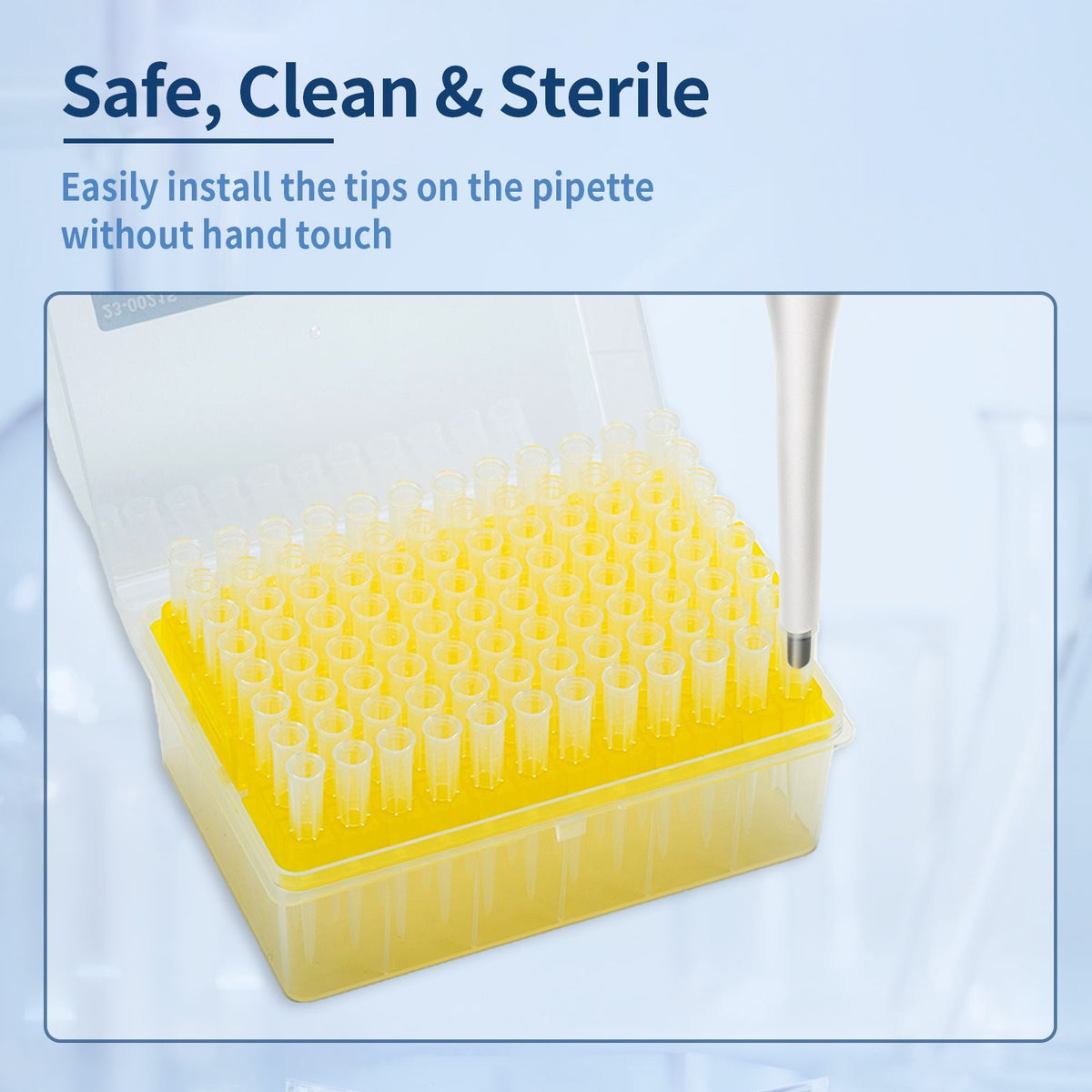 Biologix® Filter Tips -200µl, Length 60mm,96 Pieces/Rack, 50 Racks/Case
