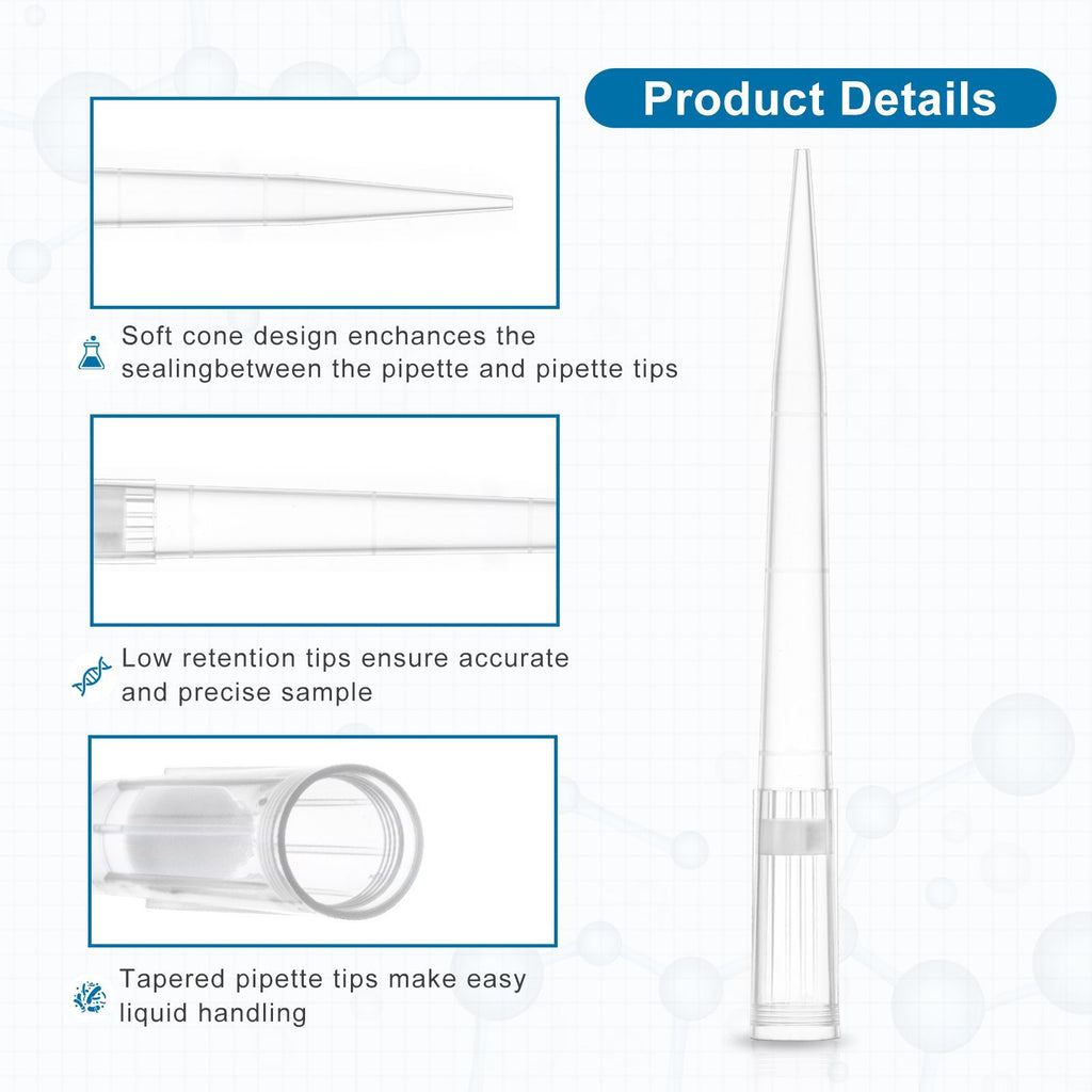 Biologix® Filter Tips -1000µl, 96 Pieces/Rack, 50 Racks/Case