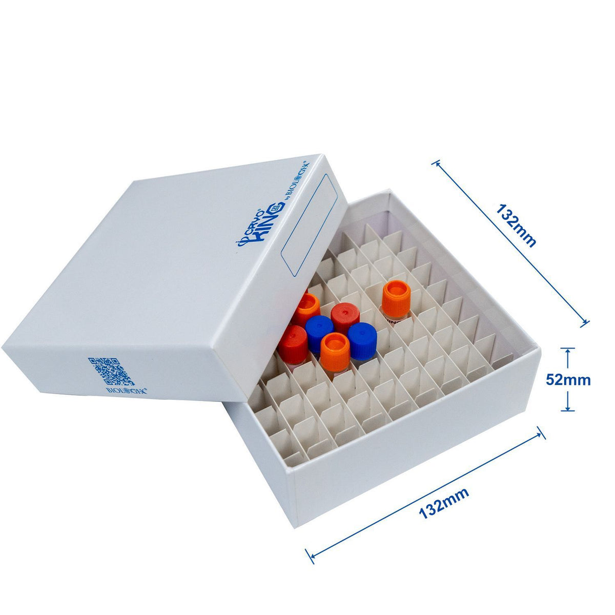 CryoKING® Premium Cardboard Cryogenic Boxes, 2 Inch, 5 Pieces/Pack