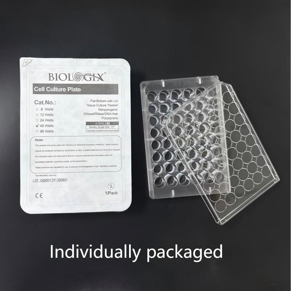 Biologix® Cell Culture Plates-6/12/24/48/96-Wells, 1 Piece/Pack, 50 Packs/Case