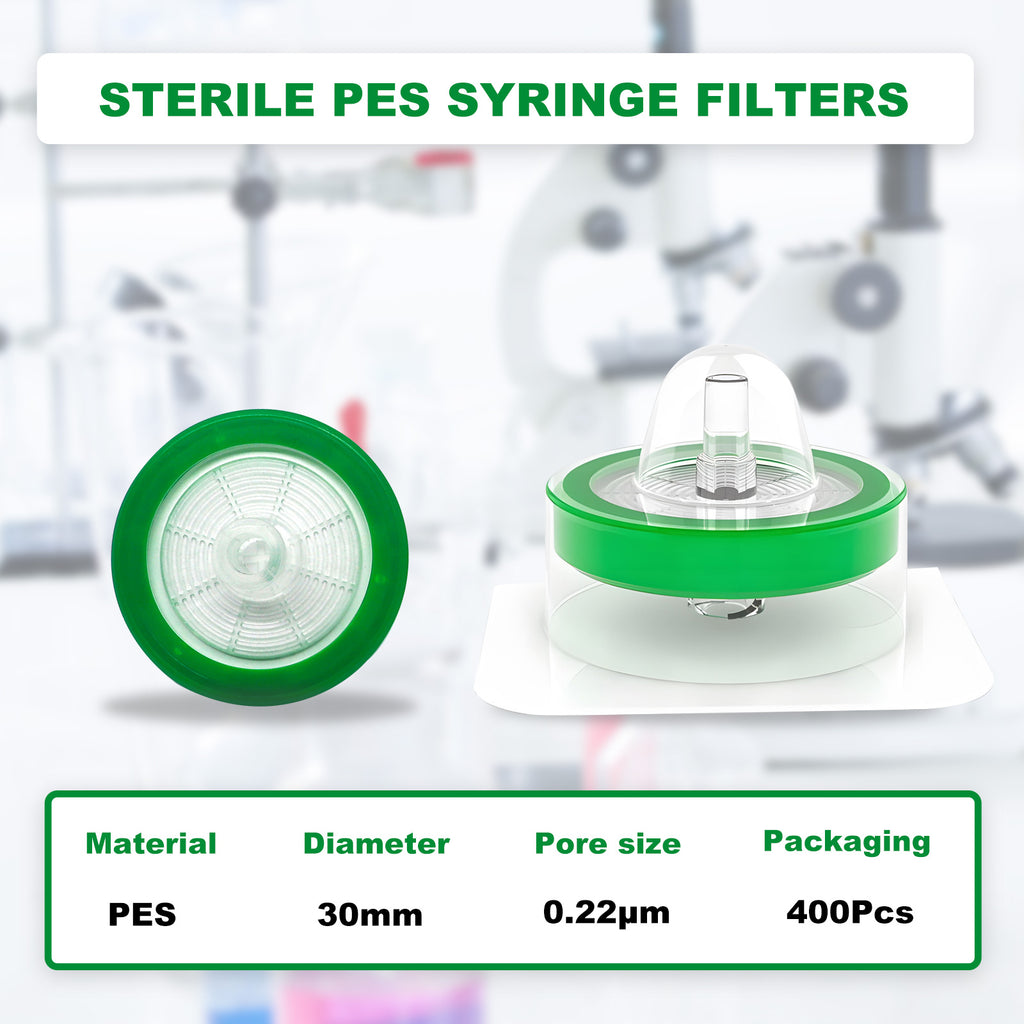 Biologix® Sterile Syringe Filter-PES, 0.22μm, Diameter 30mm, 100 Pcs/Pack